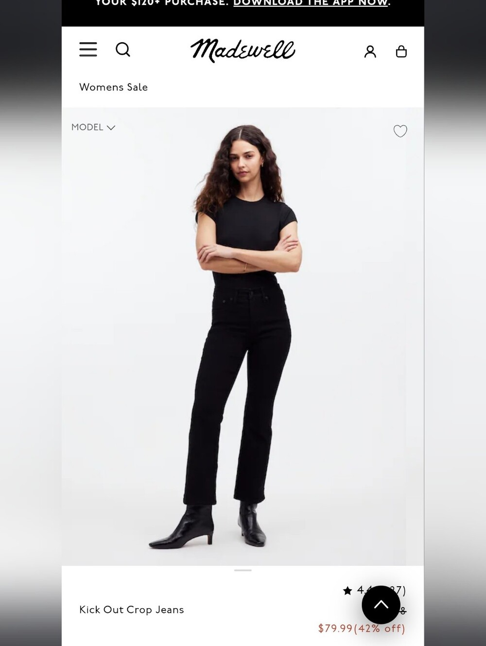 Madewell Kick Out Crop Jeans